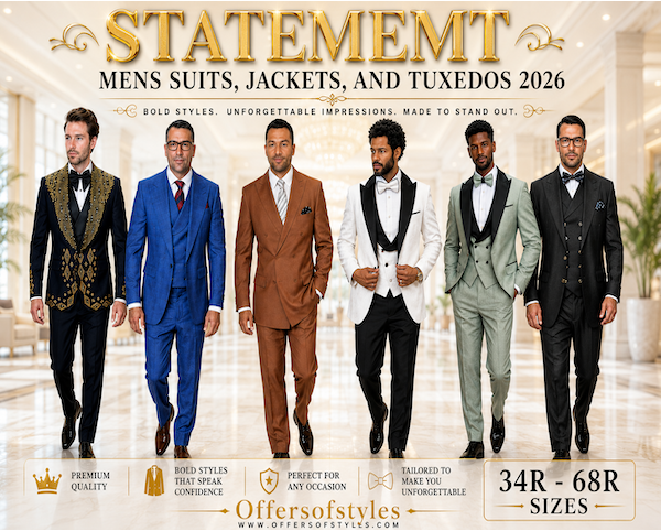 Statement Mens Suits, Jackets, And Tuxedos 2026