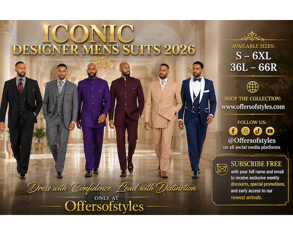 Iconic Designer Mens Suits 2026